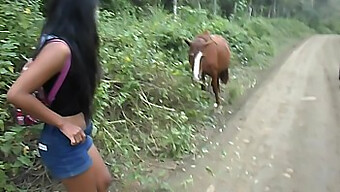 Thai teen Heatherdeep enjoys horse riding and creampie in new video