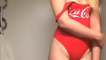 Coca Cola-Themed Solo Pleasure Session