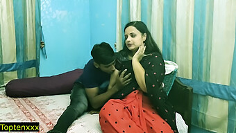 Teenage Indian Boy Secretly Pleasures His Attractive Wife At Home