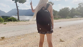 Young Turkish Blonde Gives A Blowjob To A Stranger She Meets While Hitchhiking