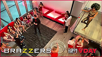 Two Fortunate Guys Engage In An Orgy With Bunny Colby, Keira Croft, Scarlit Scandal, And Aubree Valentine - Brazzers