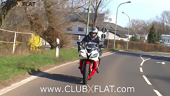 Biker Babe Stopped On The Side Of The Road And Escorted To Clubxflat