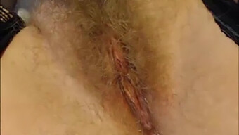 Intense Closeups Of A Hairy Blonde'S Pussy During Webcam Session