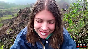 Pov Experience Of The Most Daring Oral Sex In Public On A Live Indonesian Volcano