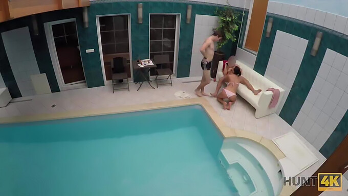 Indulge in a sensual encounter at a private European spa in this steamy video