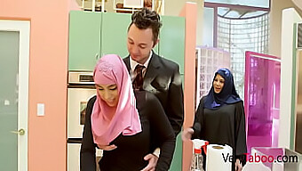 Interracial Hijab-Wearing Daughter Indulges In Taboo Pleasure With Daddy'S Cock