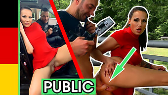 German Student Fucked In The Park By European Stud