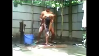 Neha, A Bengali Girl, Strips Down And Stages A Rendezvous With A Street Boy During Her Outdoor Bath