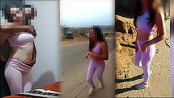 An elderly man entices a young girl with money, and the naive teen falls prey to his advances. The homemade video features a 18-year-old girl in leggins, as her parents speak to the man on his cell phone during the encounter