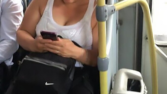 Milf With Bouncy Breasts Enjoys A Wild Bus Ride