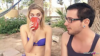 Karina White Seduces A Shy College Student For A Pool Party Orgy