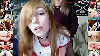 Watch GamerGirlRoxy give a deepthroat blowjob to an older man in this hot cam-show!