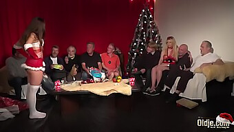 A Special Christmas Group Sex With Nine Elderly Men And Two Young Teens