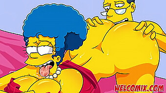 Cómic Porno De Simpsons: Follando Con La Atractiva Vecina De Al Lado