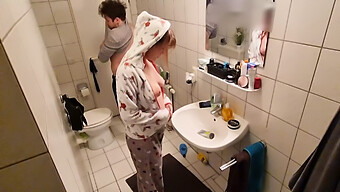 Stealthy Bathroom Romp With A Horny Stepsister