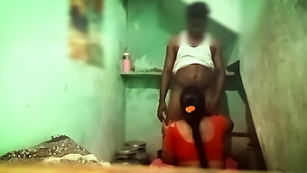 Indian Housewife Indulges In Wife Sharing And Kissing In Bathroom