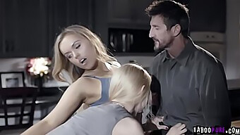 A Birthday Threesome With A Sexy Couple And Their Teenage Daughter Featuring Hardcore, Facial, And Cumshot Action