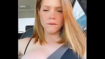 Driving With A Busty Teen In Public