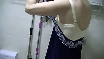 A Chinese Milf Indulges In Shower Play, Vibrator Stimulation, And Urination