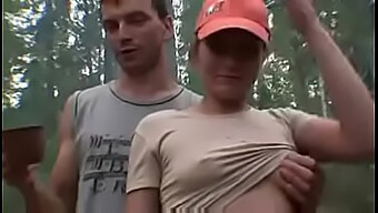 Outdoor Group Sex In A Russian Campsite