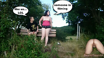 Public Park Encounter With Exhibitionist And Hidden Camera