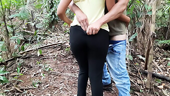 Amateur Brasilianische Schlampe Gibt Einen Blowjob Und Analsex Im Wald