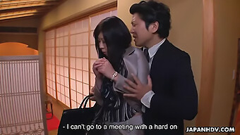 Japanese Secretary Seduced By Her Boss At The Restaurant