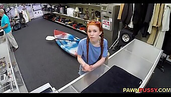 A Young Redhead Giving A Public Blowjob