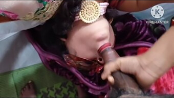 Indian 18-Year-Old Anjali Gives Her Aunt A Deep Throat Blowjob