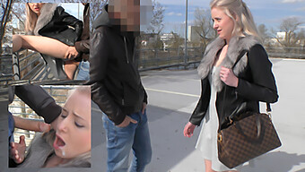 German Beauty Caught In The Act Of Doggy Style And Cumshot In Public