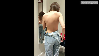 Secretly Recorded Footage Of My Undressing In The Fitting Room Using An Amateur Camera